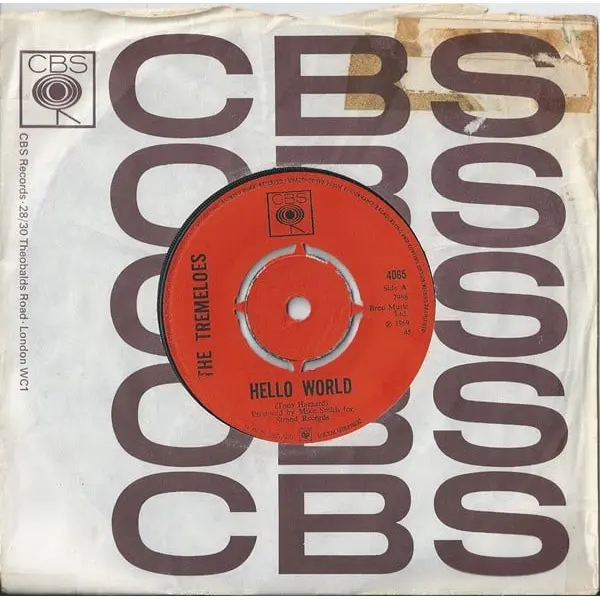 The Tremeloes - Hello World 7 Inch Vinyl Single (7 Inch Vinyl Record) - VG/VG+ - Classical33.co.uk