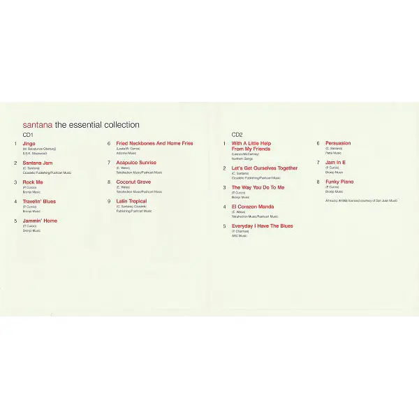 Santana - The Essential Collection (2xCD, Compilation) - NM/NM - Classical33.co.uk