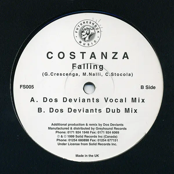 Costanza - Falling - All City Records