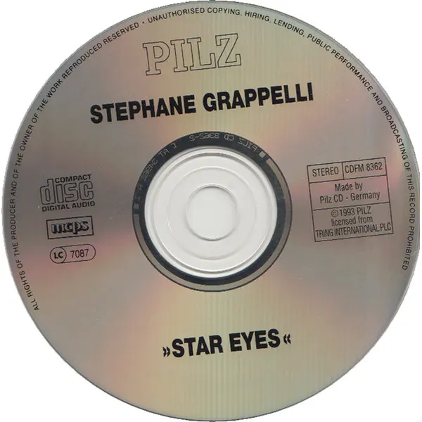 Stéphane Grappelli - Star Eyes (CD, Album) - NM/NM - Classical33.co.uk