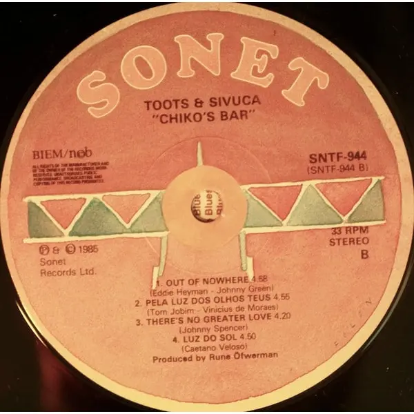 Toots Thielemans and Sivuca - Chiko's Bar Vinyl LP (LP Record, Album) - NM/NM - Classical33.co.uk