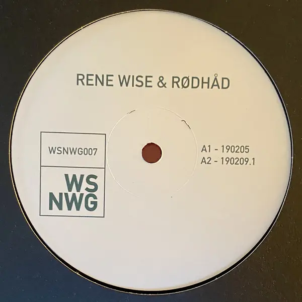 Rene Wise & Rødhåd - Untitled - All City Records