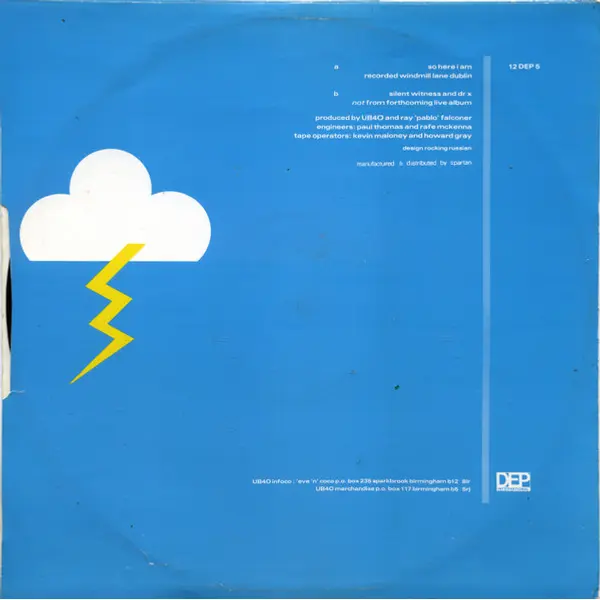 UB40 - So Here I Am 12" Vinyl Single (12 Inch Record) - VG+/VG+ - Classical33.co.uk