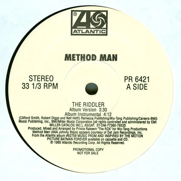 Method Man - The Riddler - All City Records