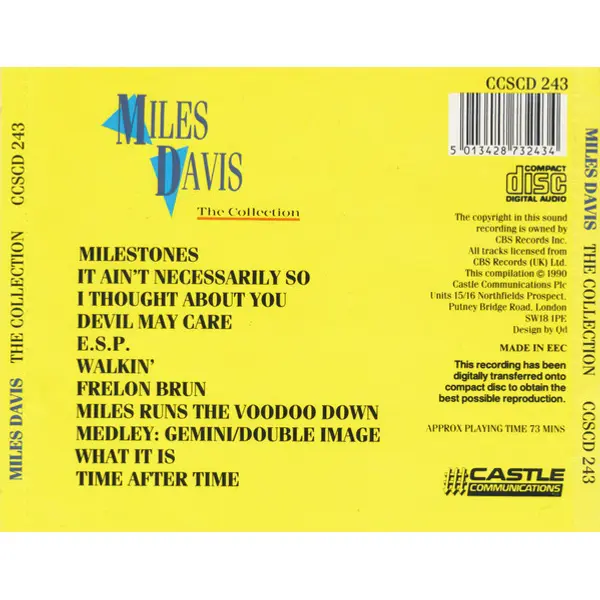 Miles Davis - The Collection (CD, Compilation) - NM/VG+ - Classical33.co.uk
