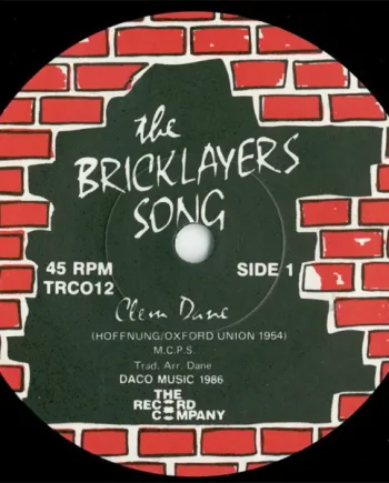 Clem Dane - The Bricklayers Song 7 Inch Vinyl Single (7 Inch Record) - NM/Generic - Classical33.co.uk