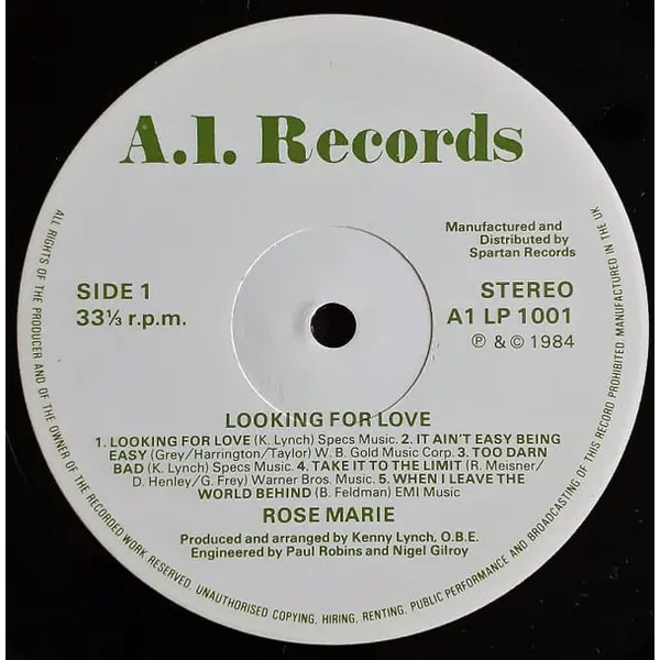 Rose Marie - Looking For Love Vinyl LP (LP Record) - VG+/VG - Classical33.co.uk