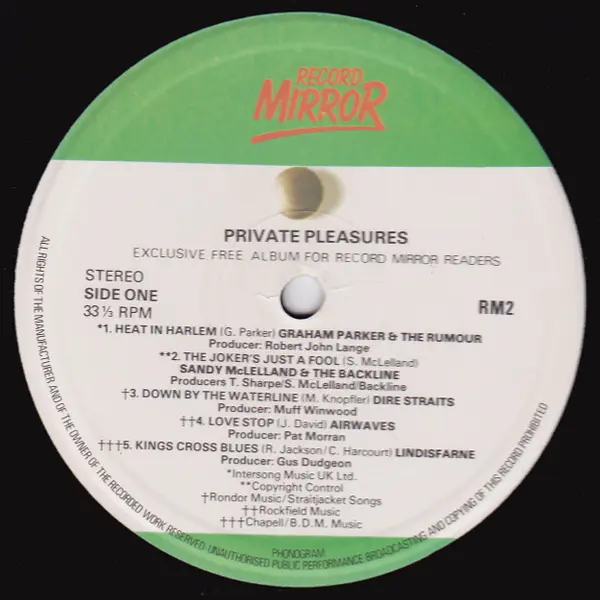 Private Pleasures Vinyl LP (LP Record, Compilation, Promo) - NM/VG+ - Classical33.co.uk