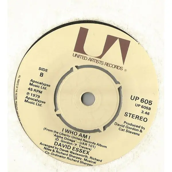 David Essex - World (Alpha Omega: A Musical Revelation) 7 Inch Vinyl Single (7 Inch Record) (Jukebox Record) - NM/VG+ - Classical33.co.uk