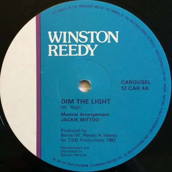Winston Reedy - Dim The Light 12 Inch Vinyl Single (12 Inch Record) - VG/VG - Classical33.co.uk