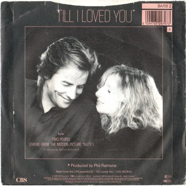 Barbra Streisand And Don Johnson - Till I Loved You 7 Inch Vinyl Single (7 Inch Record) - NM/VG+ - Classical33.co.uk