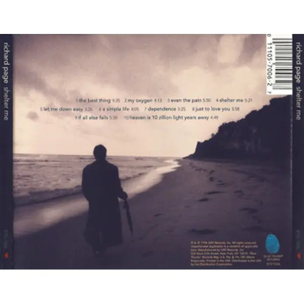 Richard Page - Shelter Me (CD, Album) - VG+/NM - Classical33.co.uk