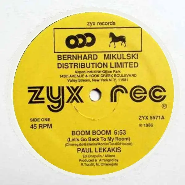 Paul Lekakis - Boom Boom (Let's Go Back To My Room) - All City Records