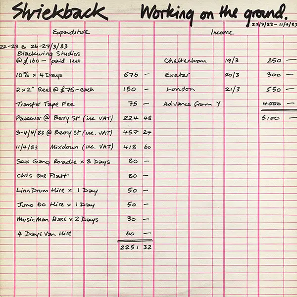 Shriekback - Working On The Ground - All City Records