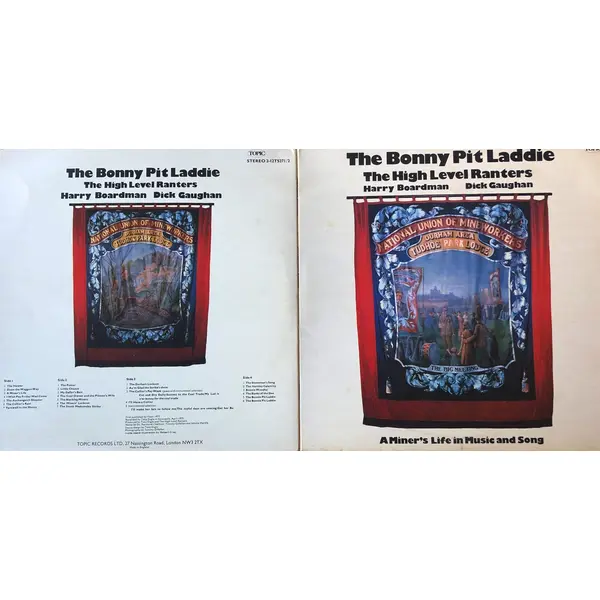 The High Level Ranters - The Bonny Pit Laddie Vintage Record Cover For Sale - Classical33.co.uk