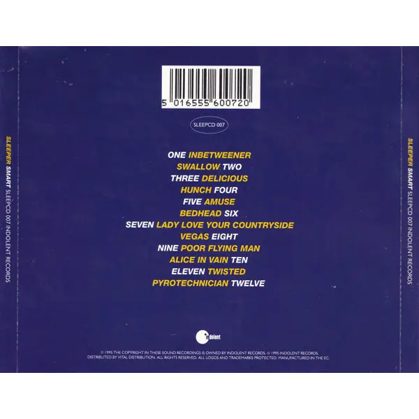 Sleeper - Smart (CD, Album) - NM/NM - Classical33.co.uk
