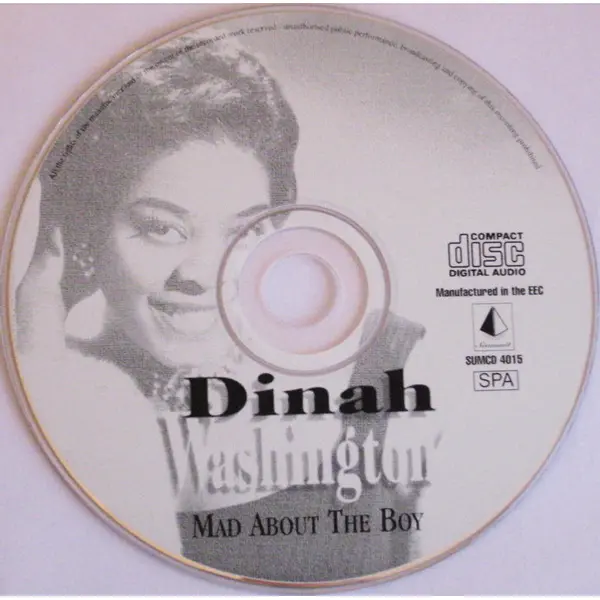 Dinah Washington - Mad About The Boy (CD, Compilation) - NM/NM - Classical33.co.uk