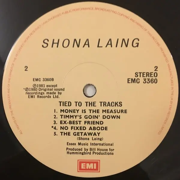 Shona Laing - Tied To The Tracks Vinyl LP (LP Records) - NM/VG+ - Classical33.co.uk