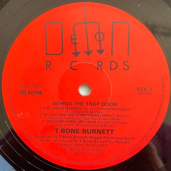 T-Bone Burnett - Behind The Trap Door 12 Inch Vinyl Album (12 Inch Vinyl Record, MiniAlbum, EP) - NM/VG+ - Classical33.co.uk