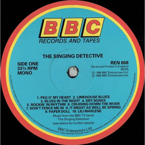 The Singing Detective Vinyl LP (LP Record, Album, Compilation, Mono) - M/VG+ - Classical33.co.uk