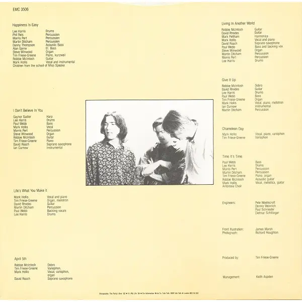 Talk Talk - The Colour Of Spring Vinyl LP (LP Record, Album) - VG+/VG+ - Classical33.co.uk