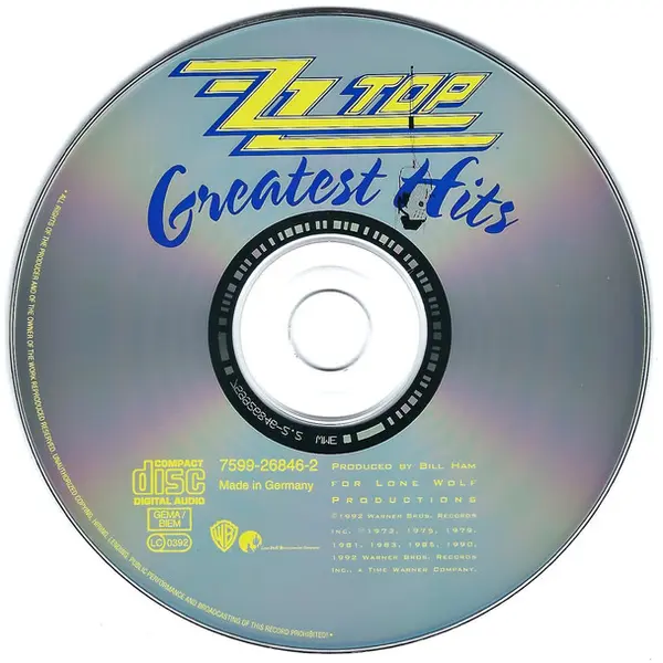 ZZ Top - Greatest Hits (CD, Compilation) - NM/NM - Classical33.co.uk