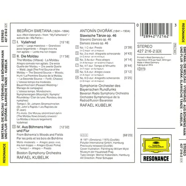 Bedřich Smetana / Antonín Dvořák - Rafael Kubelik - »Die Moldau« · Vyšehrad · Aus Böhmens Hain Und Flur · Slawische Tänze Op.46 (CD, Compilation) - NM/NM - Classical33.co.uk