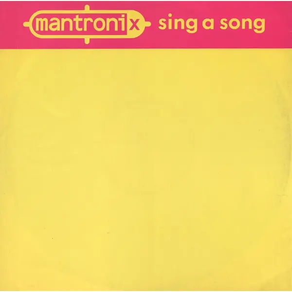 Mantronix - Sing A Song - All City Records