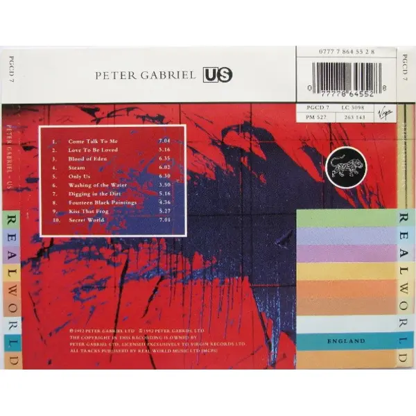 Peter Gabriel - Us (CD, Album) - NM/NM - Classical33.co.uk