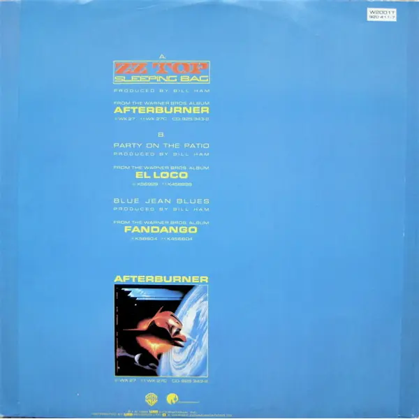 ZZ Top - Sleeping Bag 12 Inch Vinyl Single (12 Inch Record) - NM/VG+ - Classical33.co.uk