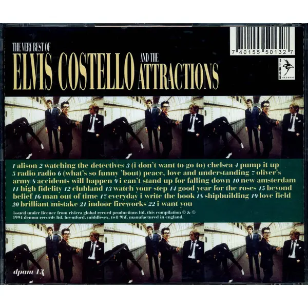 Elvis Costello And The Attractions - The Very Best Of Elvis Costello And The Attractions (CD, Compilation) - VG+/VG+ - Classical33.co.uk