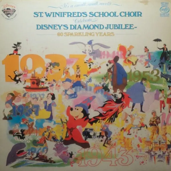 St. Winifred's School Choir - It's A Small, Small World (Celebrate Disney's Diamond Jubilee, 60 Sparkling Years) Vinyl LP (LP Record, Album) - M/NM - Classical33.co.uk