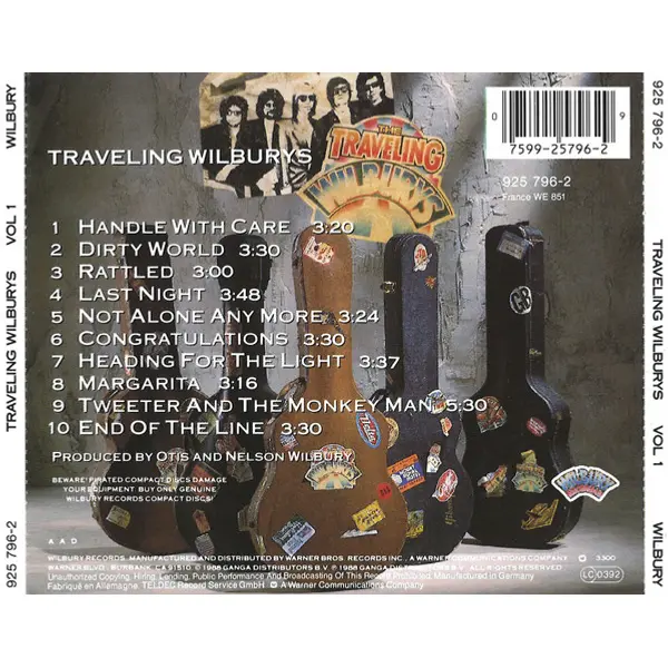 Traveling Wilburys - Volume One (CD, Album) - NM/NM - Classical33.co.uk