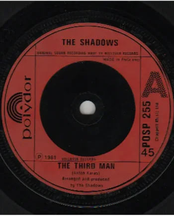 The Shadows - The Third Man 7 Inch Vinyl Single (7 Inch Record) - VG+/VG+ - Classical33.co.uk