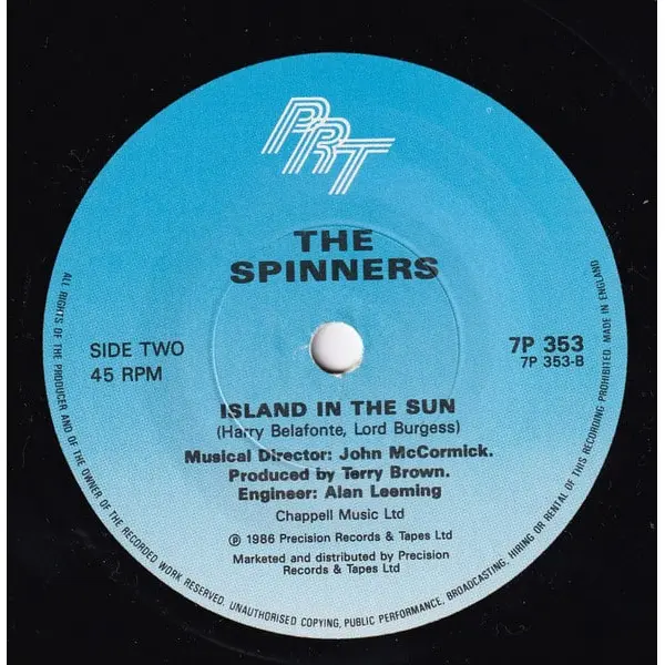 The Spinners - The Spinners 7 Inch Vinyl Single (7 Inch Record) - NM/NM - Classical33.co.uk