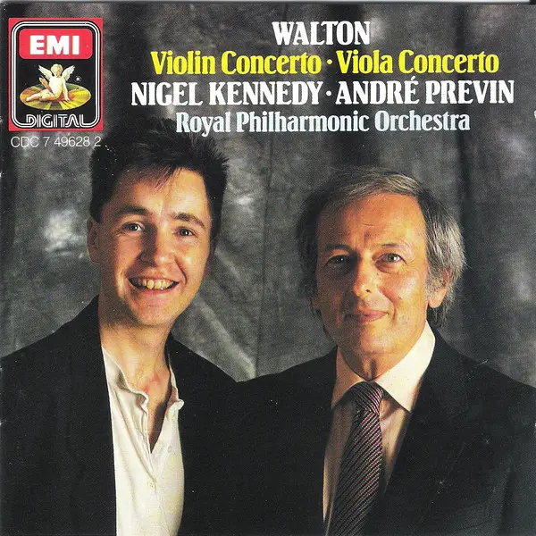 Walton - Nigel Kennedy, André Previn, Royal Philharmonic Orchestra - Violin Concerto • Viola Concerto (CD, Album) - NM/NM - Classical33.co.uk