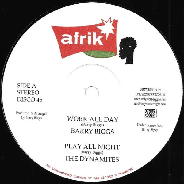 Barry Biggs / Clarence Wears - Work All Day / Working Mood - All City Records