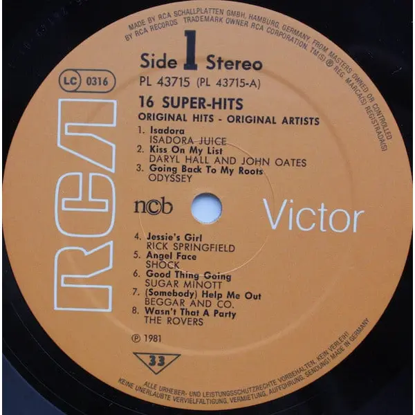 16 Super-Hits Vinyl LP (LP Record, Compilation) - NM/VG+ - Classical33.co.uk