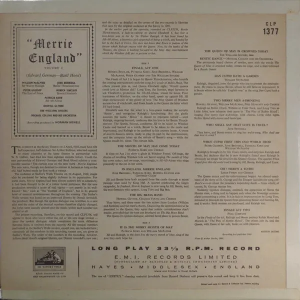 Merrie England Volume 2 Vinyl LP (LP Record, Mono) - NM/NM - Classical33.co.uk