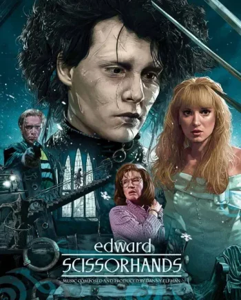 EDWARD SCISSORHANDS (DANNY ELFMAN) OST VINYL RE-ISSUE (LTD. ED. 180G 'SNOW DANCE' LP GATEFOLD W/ SATIN COATING & ART PRINT)