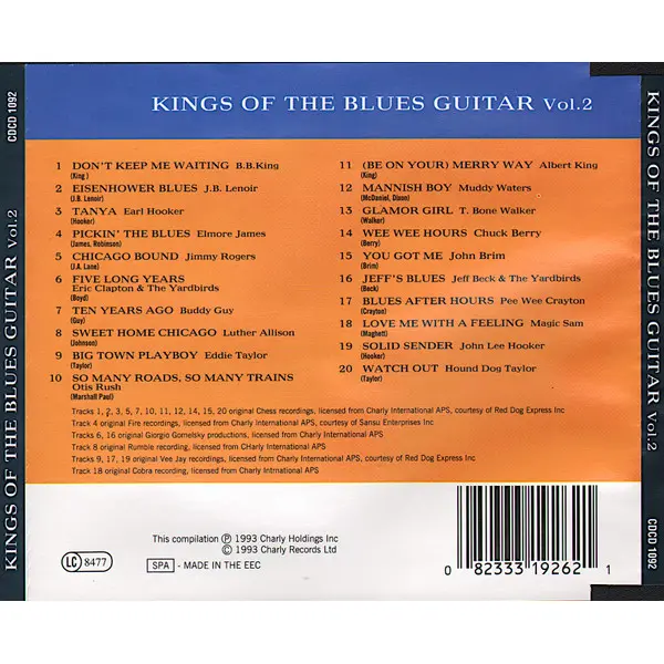 Kings Of The Blues Guitar Vol.2 (CD, Compilation) - VG+/VG+ - Classical33.co.uk