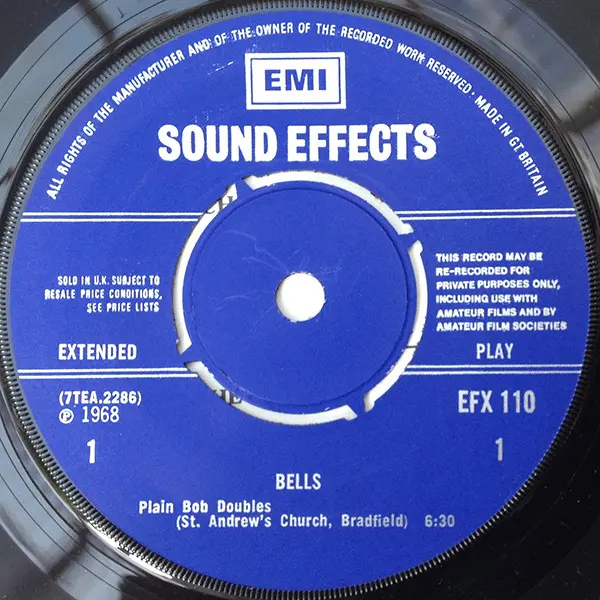Church Bells 7 Inch Vinyl Single (7 Inch Record, EP) (Jukebox Record) - NM/VG+ - Classical33.co.uk