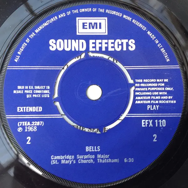 Church Bells 7 Inch Vinyl Single (7 Inch Record, EP) (Jukebox Record) - NM/VG+ - Classical33.co.uk