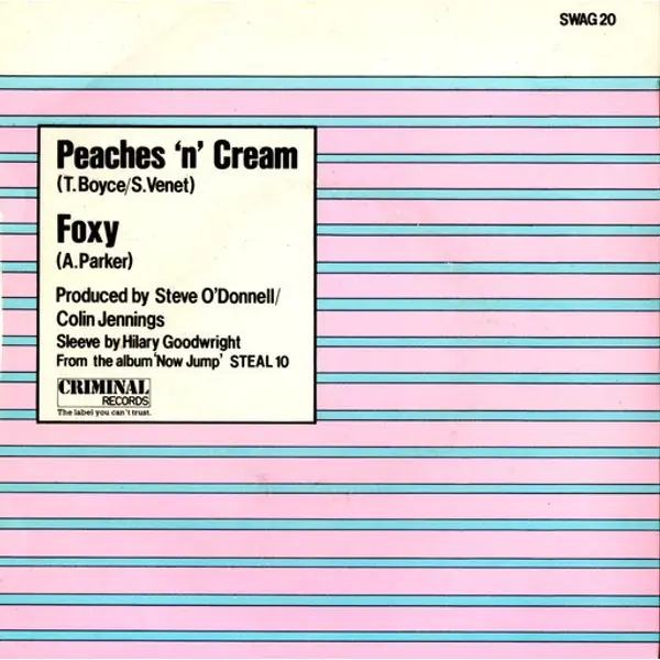 Supercharge - Peaches N' Cream 7 Inch Vinyl Single (7 Inch Record) - NM/VG+ - Classical33.co.uk