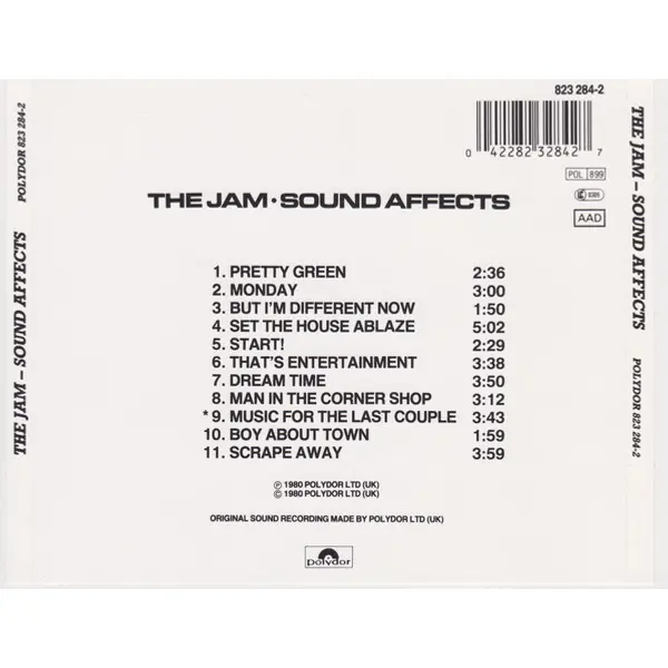 The Jam - Sound Affects (CD, Album) - VG+/VG+ - Classical33.co.uk