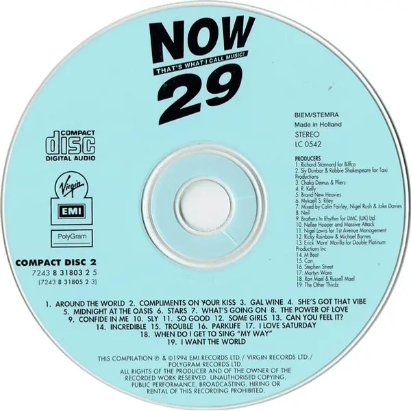 Now That's What I Call Music! 29 (2xCD, Album, Compilation) - VG/VG+ - Classical33.co.uk