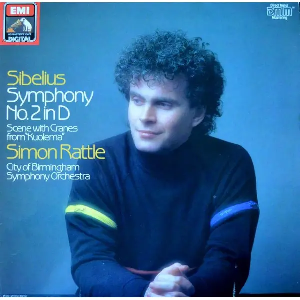 Sibelius, Simon Rattle - City Of Birmingham Symphony Orchestra - Symphony No. 2 In D / Scene With Cranes From "Kuolema" Vinyl LP (LP Record, Album) - NM/NM - Classical33.co.uk