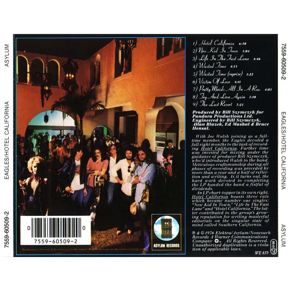 Eagles - Hotel California (CD, Album) - VG+/NM - Classical33.co.uk