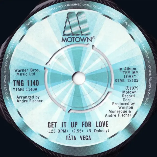 Táta Vega - Get It Up For Love / I Just Keep Thinking About You Baby 7 Inch Vinyl Single (7 Inch Record) - VG+/Generic - Classical33.co.uk