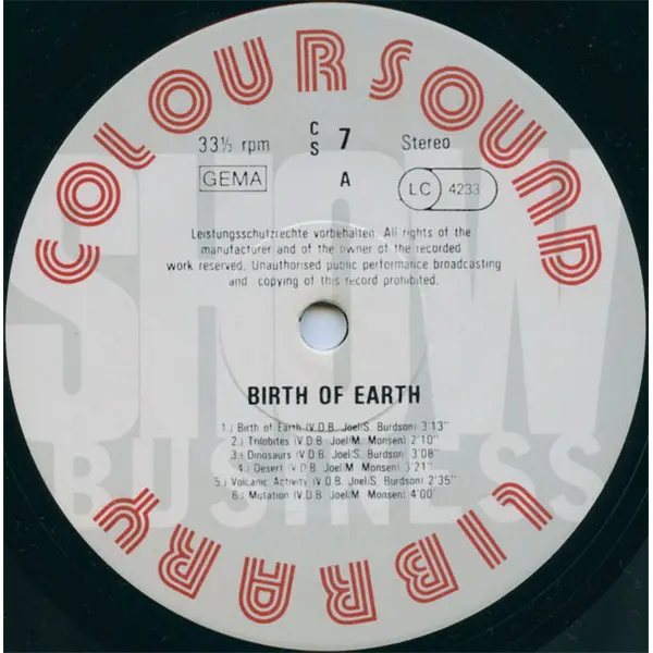 Joël Vandroogenbroeck - Birth Of Earth Vinyl LP (LP Record) - NM/VG - Classical33.co.uk